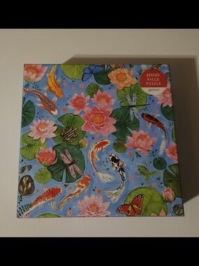Galison 1000-Piece Koi & Lotus Puzzle